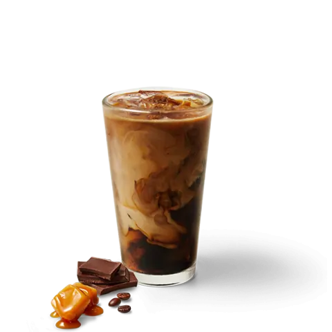 Iced Caramel Mocha Coffee with Milk