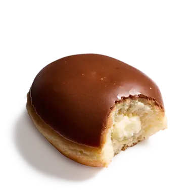 Chocolate Iced Custard Filled Doughnut
