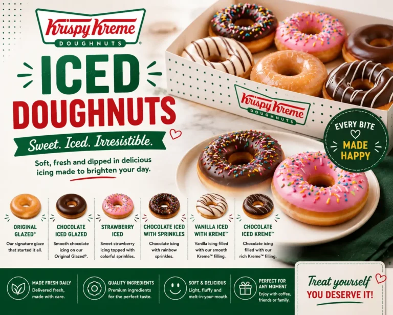 Krispy Kreme Iced Doughnuts