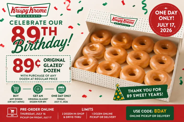 Krispy Kreme Birthday Reward