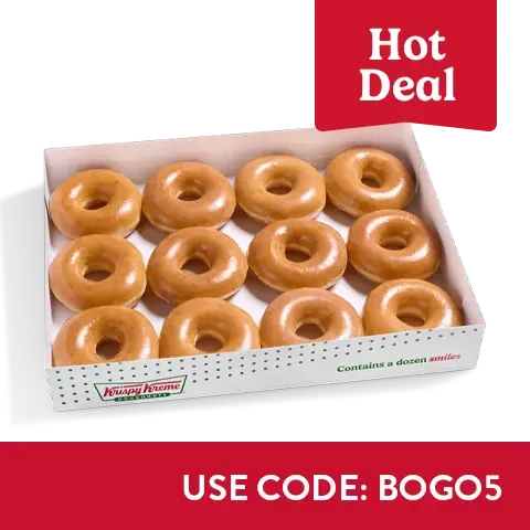 $5 ORIGINAL GLAZED® DOZEN WITH A DOZEN PURCHASE